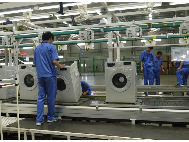 為廣州某公司生產的自動洗衣機生產線
